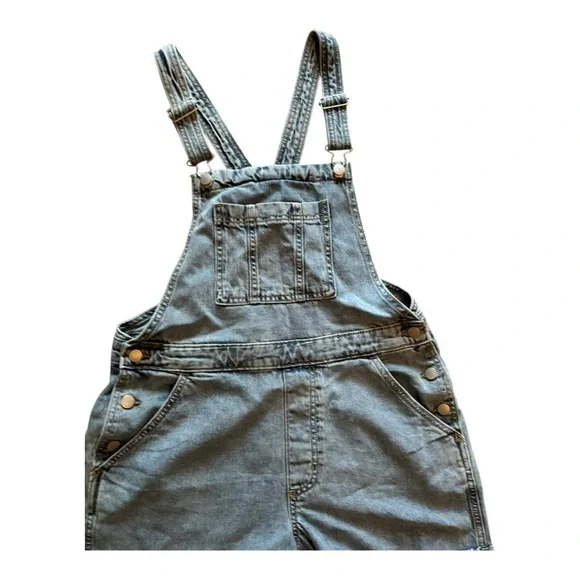 Universal Thread Blue Denim Overalls Size 8 - Picture 8 of 10